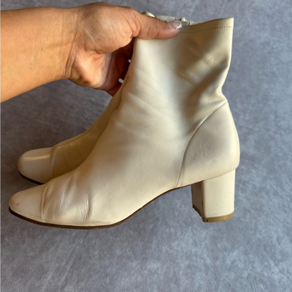 By Far Elegant Cream Ankle Boots - Picture 3 of 15